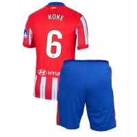 Camiseta Atletico Madrid Koke #6 Primera Equipación Replica 2024-25 para niños mangas cortas (+ Pantalones cortos)